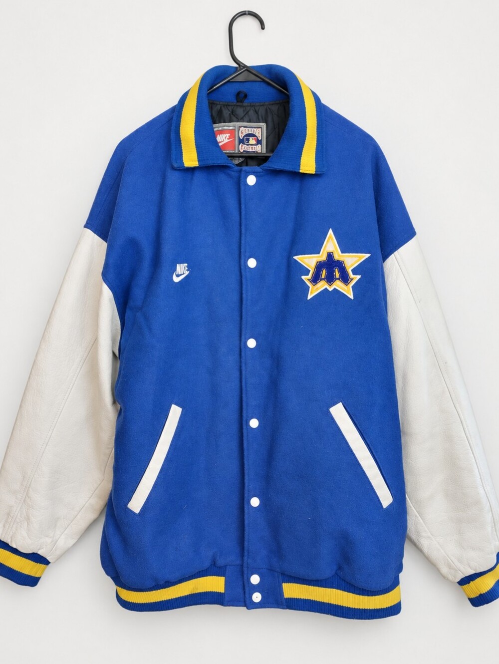 Vintage 2000s Nike Seattle Mariners Cooperstown Collection Varsity Jacket XXL